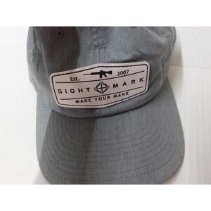 Sightmark‎ Make Your Mark Hat Gray Adjustable Strapback Baseball Cap/ #26505